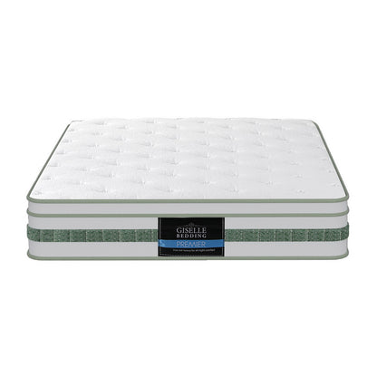 20cm Giselle Mattress King Single Green Tea Mattresses MATTRESS-B-MINT-20-KS