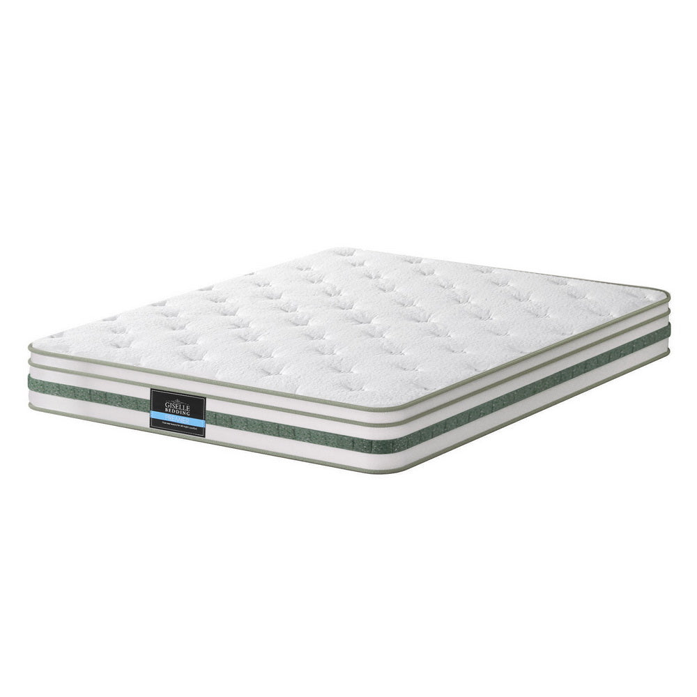 20cm Giselle Mattress Queen Green Tea Mattresses MATTRESS-B-MINT-20-Q