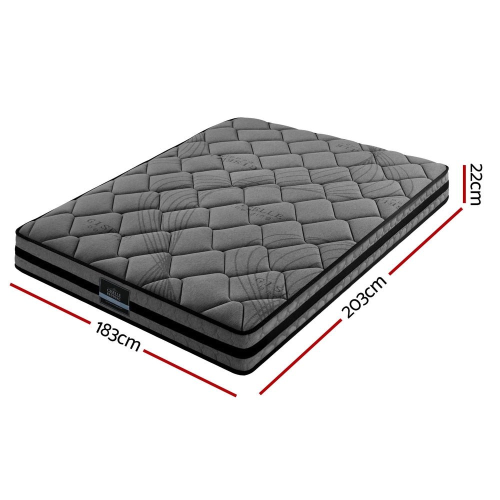 Giselle Bedding 22cm Mattress Medium Firm King MATTRESS-B-TT22-K