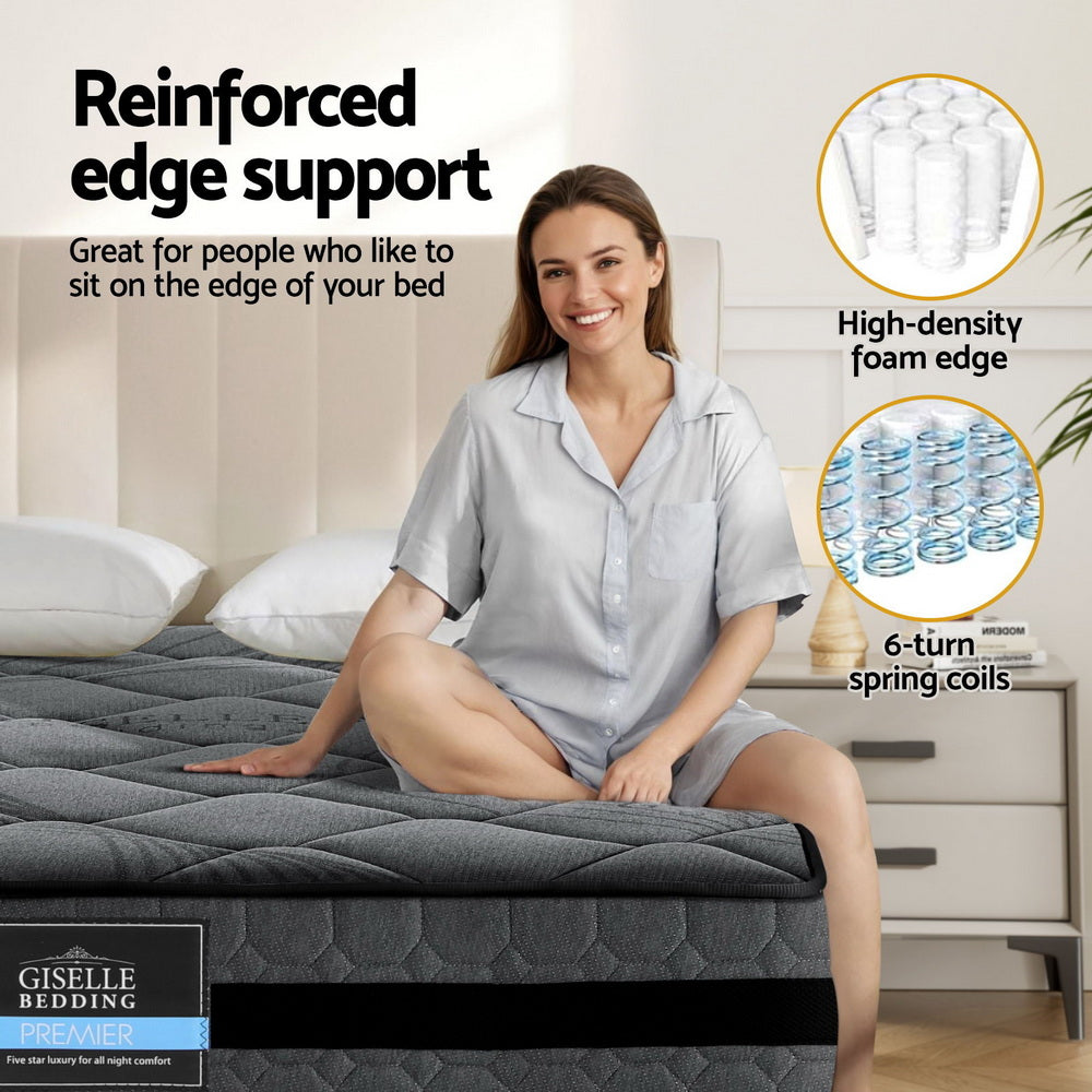 Giselle Bedding 22cm Mattress Medium Firm King MATTRESS-B-TT22-K