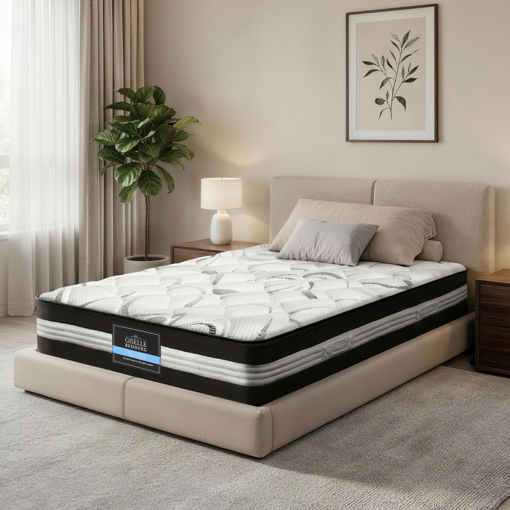 Giselle Bedding 30cm Mattress Medium Firm King Single MATTRESS-B-TT30-KS