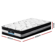 Giselle Bedding 30cm Mattress Medium Firm King Single MATTRESS-B-TT30-KS