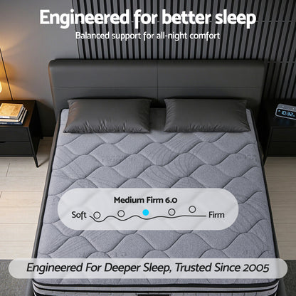 Giselle Bedding 34cm King Mattress Hybrid, Pocket Spring Bed Mattress MATTRESS-B-TT34-K