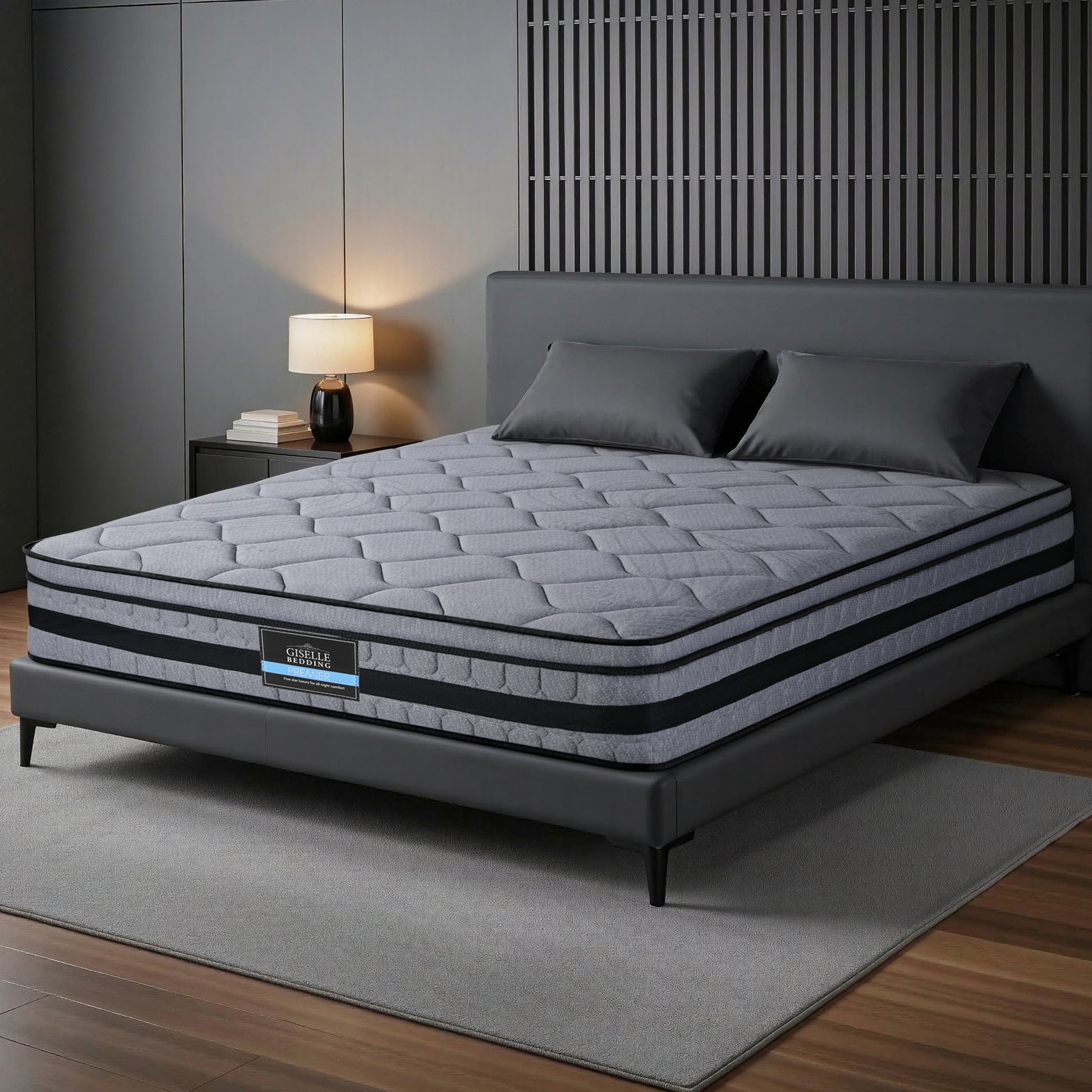 Giselle Bedding 34cm Queen Mattress Hybrid, Pocket Spring Bed Mattress MATTRESS-B-TT34-Q