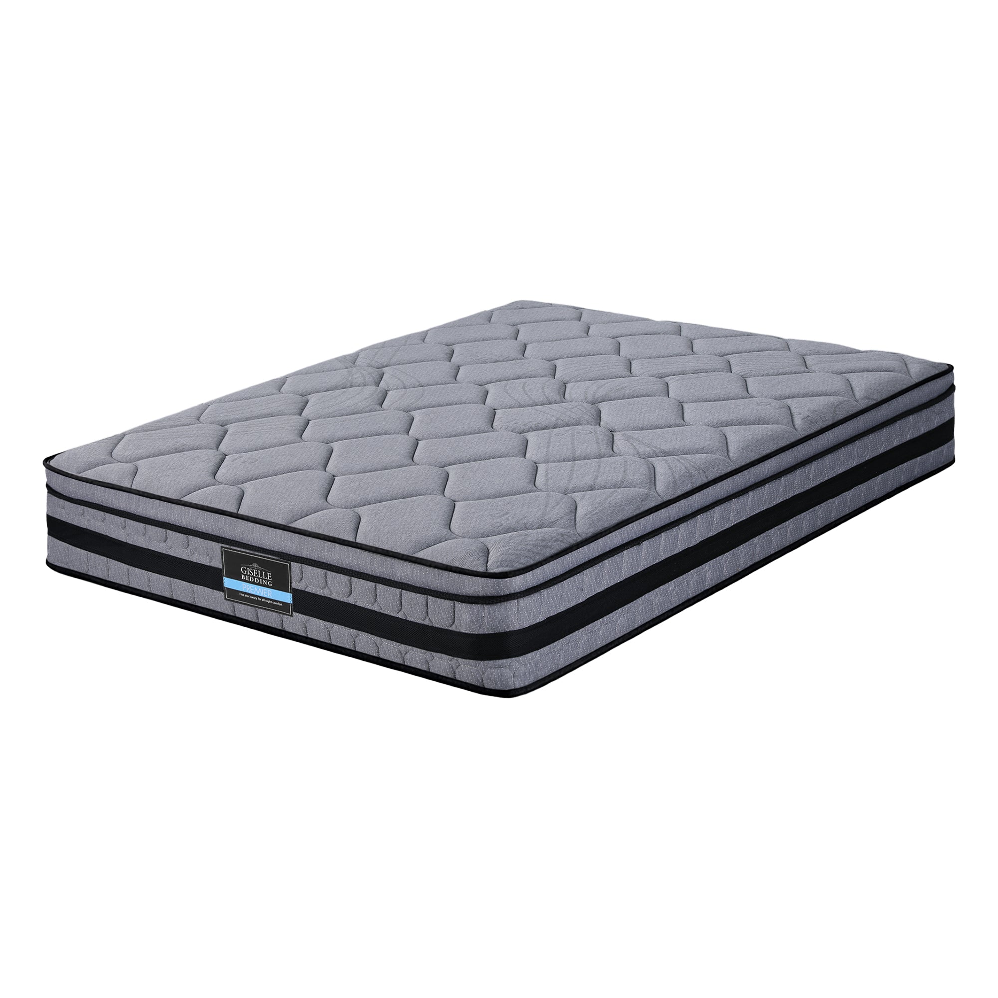 Giselle Bedding 34cm Queen Mattress Hybrid, Pocket Spring Bed Mattress