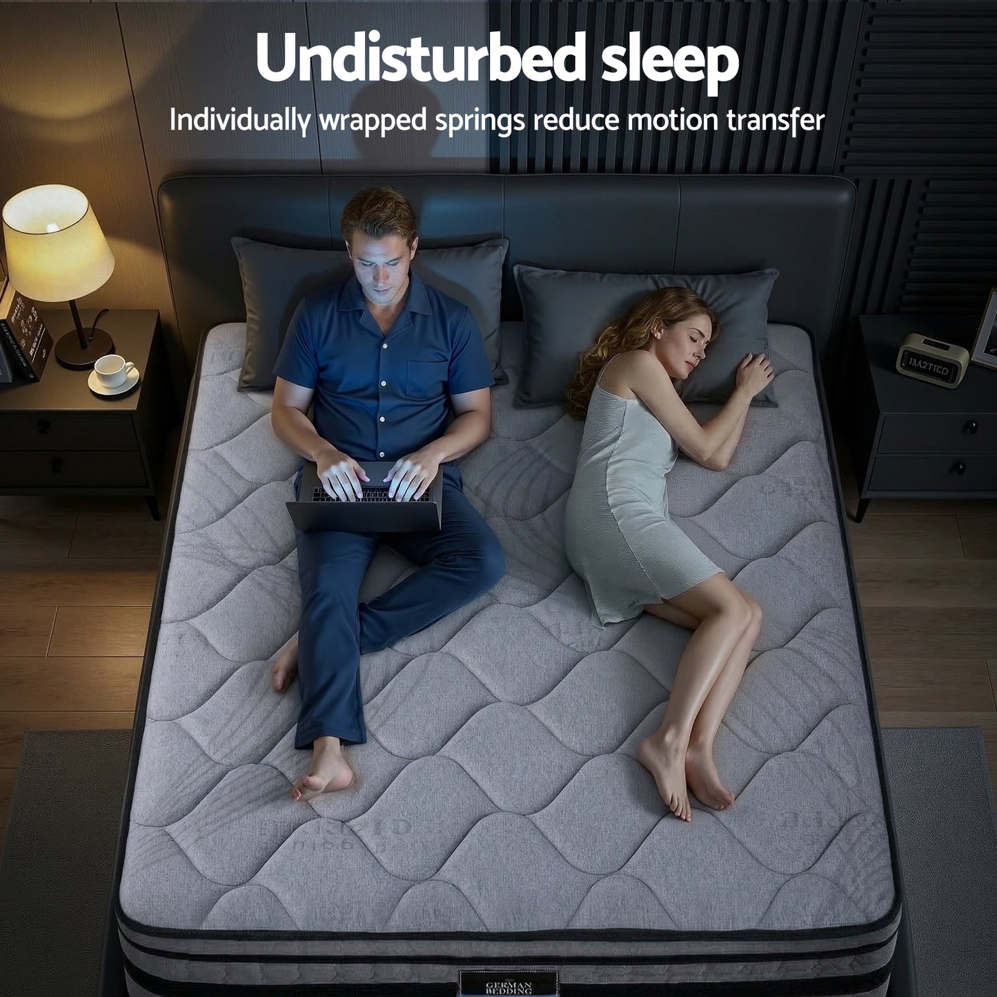 Giselle Bedding 34cm Queen Mattress Hybrid, Pocket Spring Bed Mattress MATTRESS-B-TT34-Q