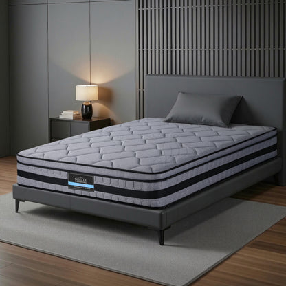 Giselle Bedding 34cm Single Mattress Hybrid, Pocket Spring Bed Mattress MATTRESS-B-TT34-S