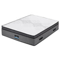 Giselle Bedding Double Mattress 37cm 4-in-1 Adjustable Firmness Cooling Gel Memory Foam Dual-Zone Flippable for Couples