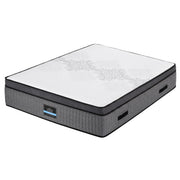 Giselle Bedding Double Mattress 37cm 4-in-1 Adjustable Firmness Cooling Gel Memory Foam Dual-Zone Flippable for Couples