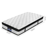 Giselle Bedding 31cm Mattress Euro Top Single MATTRESS-BET-S