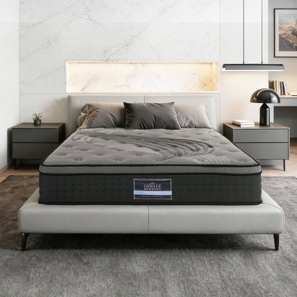 Giselle Bedding 34cm Mattress Bamboo Cover Double MATTRESS-BLACK-DOUBLE