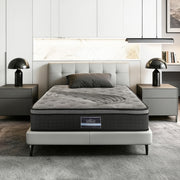 Giselle Bedding 34cm Mattress Bamboo Cover Single MATTRESS-BLACK-SINGLE