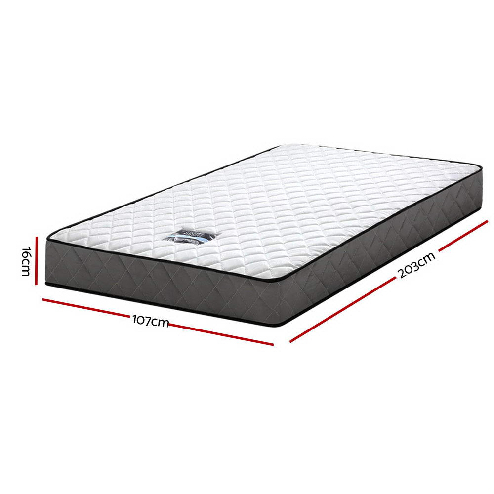 Giselle Bedding 16cm Mattress Tight Top King Single MATTRESS-BON-KS