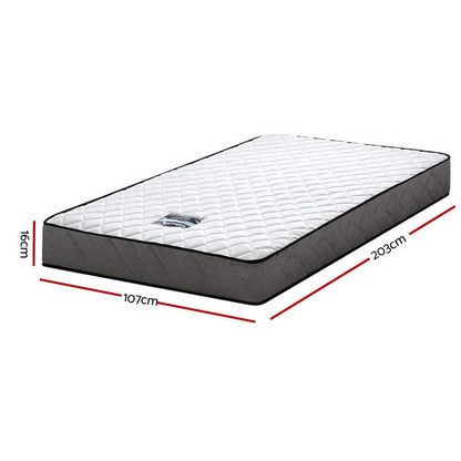 Giselle Bedding 16cm Mattress Tight Top King Single MATTRESS-BON-KS