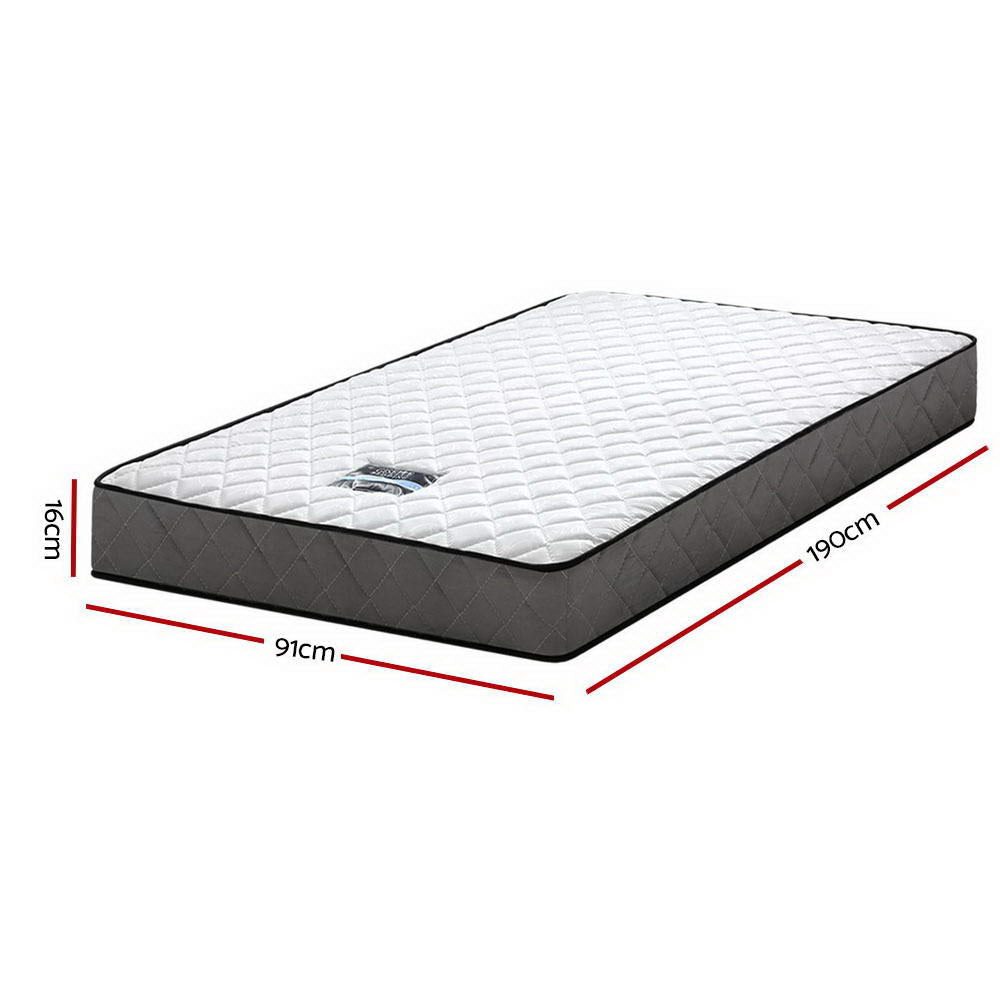 Giselle Bedding 16cm Mattress Tight Top Single MATTRESS-BON-S