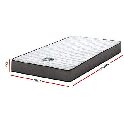 Giselle Bedding 16cm Mattress Tight Top Single MATTRESS-BON-S