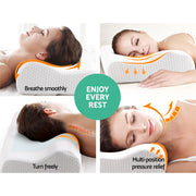 Giselle Bedding Contour Pillow Cool Gel Twin Pack MATTRESS-CON-PILLOW-GELX2