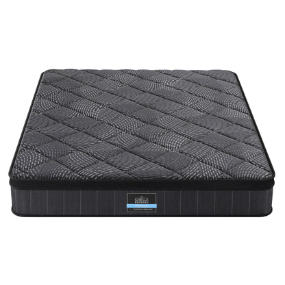 Giselle Bedding Double Mattress 25cm Pocket Spring Latex Euro Top Medium Firm Bed MATTRESS-D-NOIR-25-D