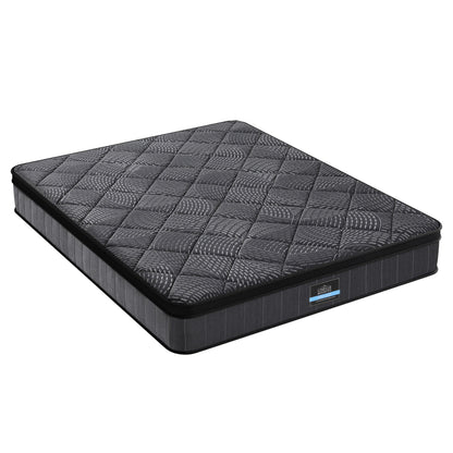 Giselle Bedding Double Mattress 25cm Pocket Spring Latex Euro Top Medium Firm Bed MATTRESS-D-NOIR-25-D