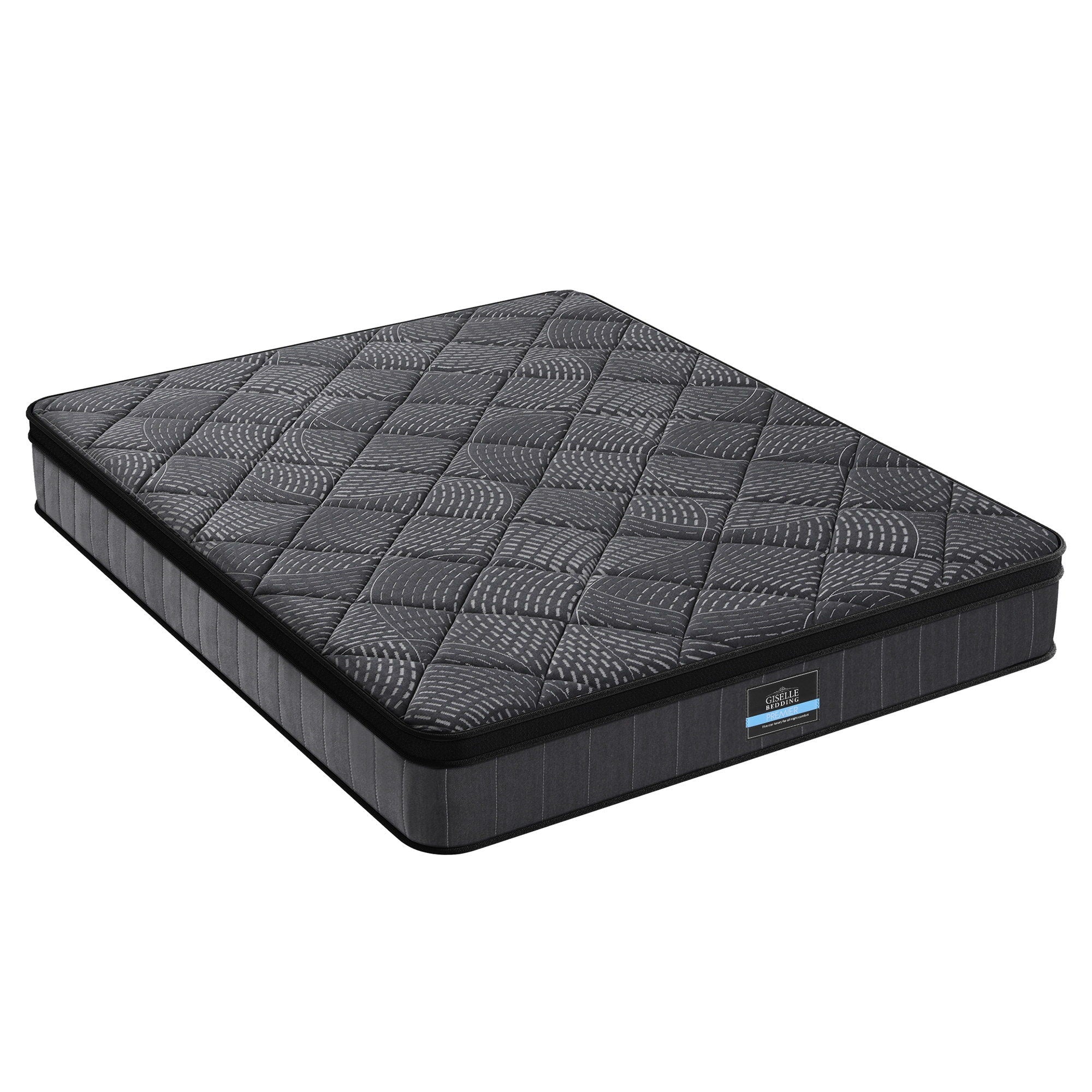 Giselle Bedding Double Mattress 25cm Pocket Spring Latex Euro Top Medium Firm Bed