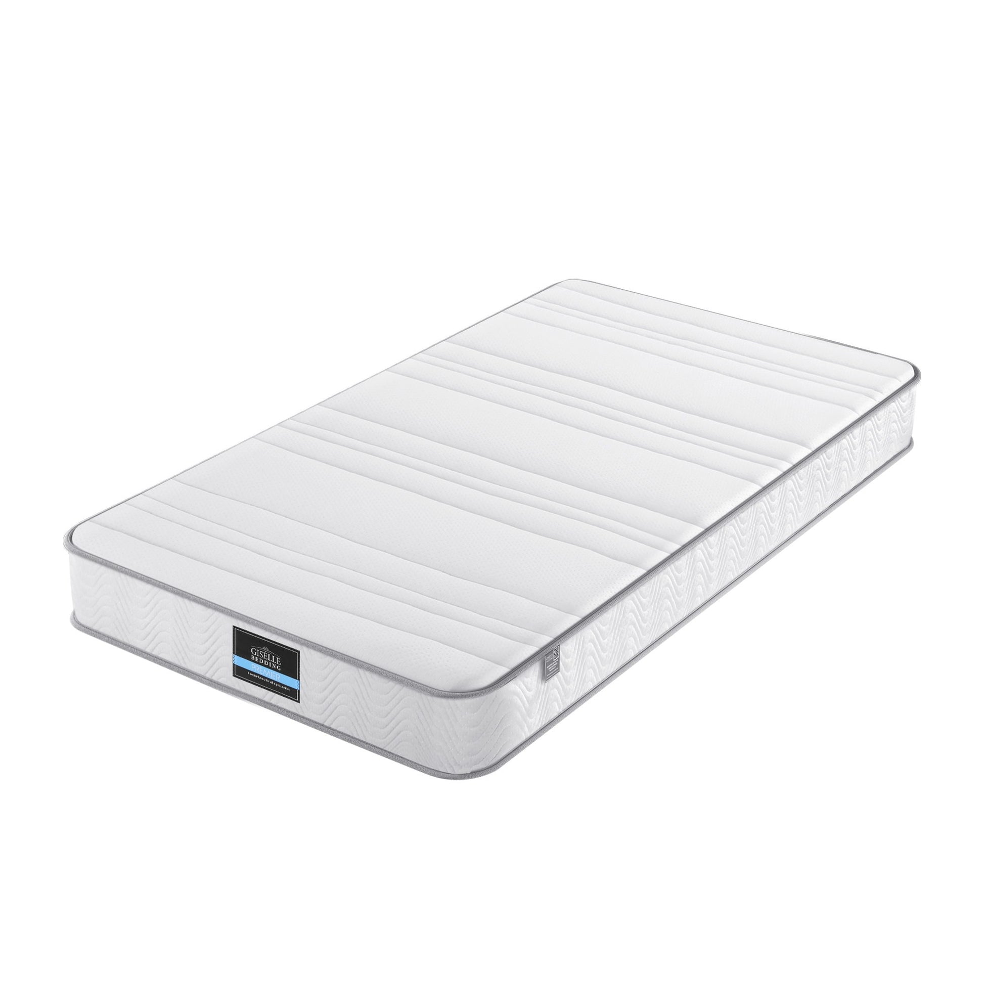Giselle Single Mattress 20cm with Reinforced Edge Support Egg-Crate Foam MATTRESS-D-PLAIN-20-S