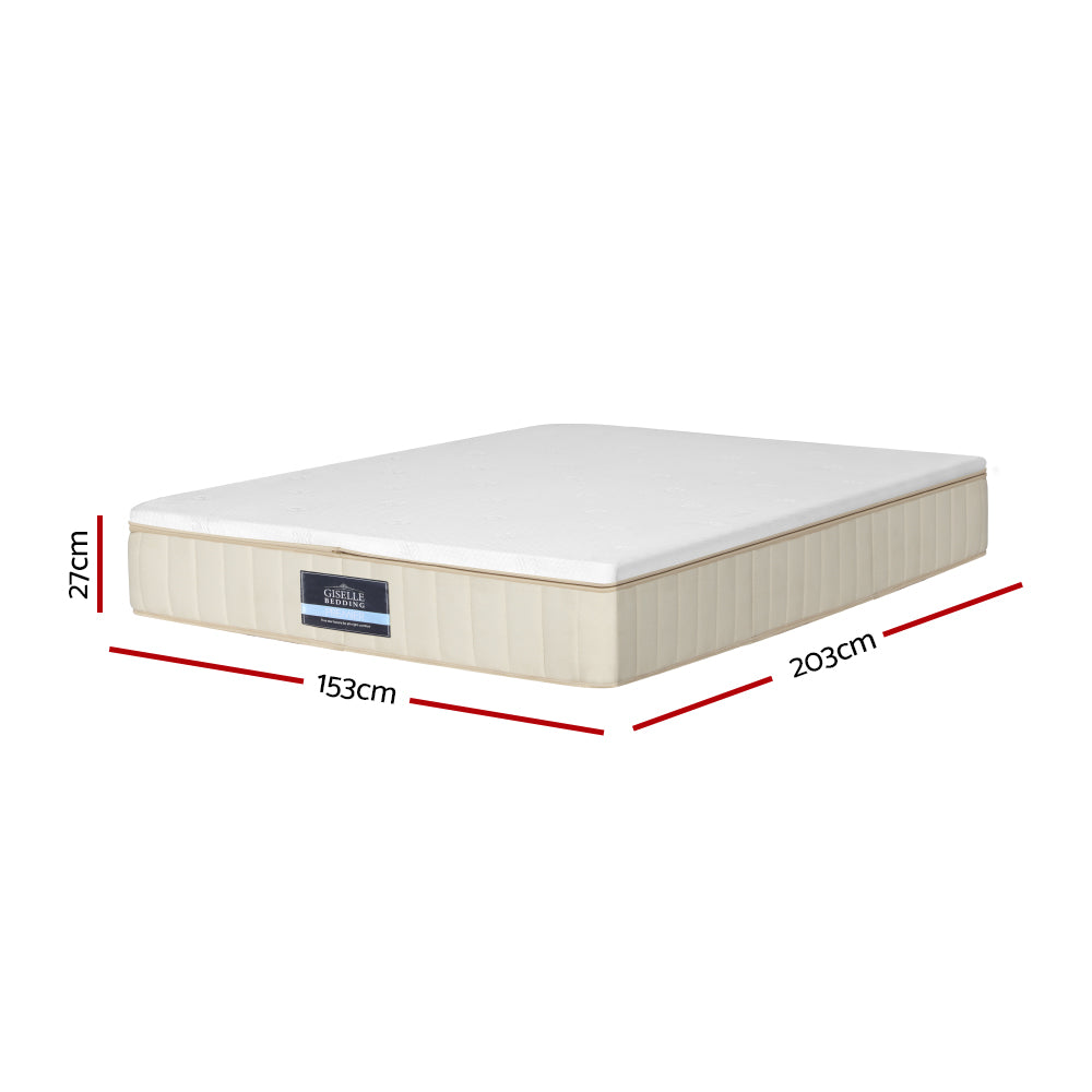 Giselle Bedding 27cm Mattress Double-sided Flippable Layer Queen MATTRESS-D-ZIPPER-Q