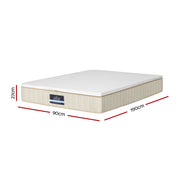 Giselle Bedding 27cm Mattress Double-sided Flippable Layer Single MATTRESS-D-ZIPPER-S