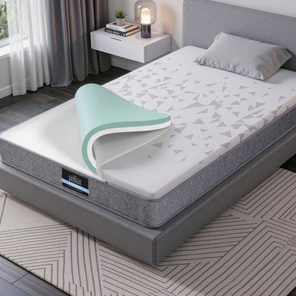 Giselle Bedding Single Mattress 23cm Pocket Spring Mattress with Adjustable Firmness Reversible Foam Layer MATTRESS-E-AERO-23-S