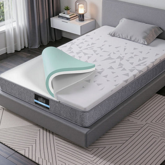 Giselle Bedding Single Mattress 23cm Pocket Spring Mattress with Adjustable Firmness Reversible Foam Layer MATTRESS-E-AERO-23-S