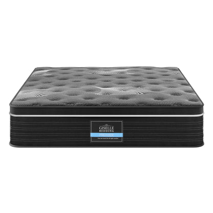 Giselle Bedding King Mattress 35cm Euro Top with Graphene Cooling Comfort Medium Firm MATTRESS-E-ATLAS-35-K