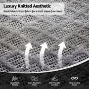 Giselle Double Mattress 26cm Firm Pocket Spring Dual Edge Support Dark Grey