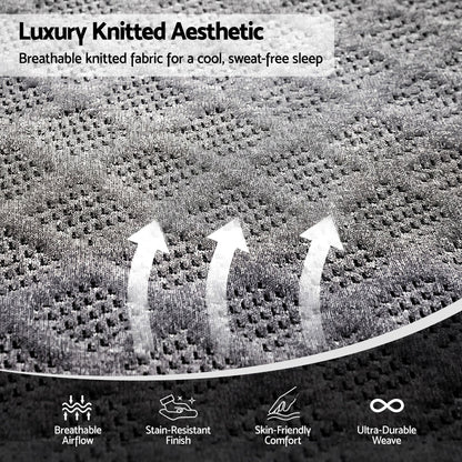 Giselle King Mattress 26cm Firm Pocket Spring Dual Edge Support Dark Grey
