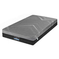 Giselle King Single Mattress 26cm Firm Pocket Spring Dual Edge Support Dark Grey