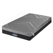 Giselle King Single Mattress 26cm Firm Pocket Spring Dual Edge Support Dark Grey