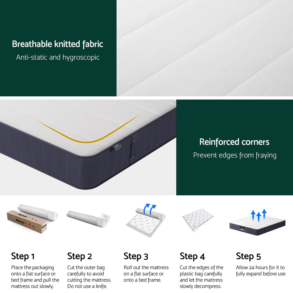 20cm Giselle Mattress Double Bed Pocket Spring Mattresses MATTRESS-E-CLOUD-20-D