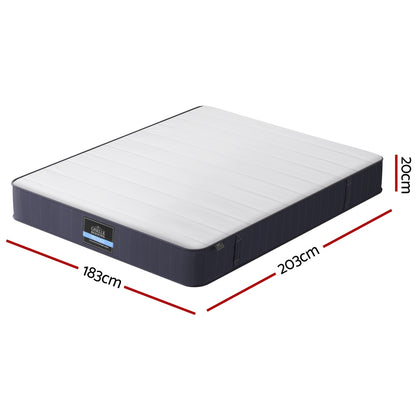 20cm Giselle Mattress King Bed Pocket Spring Mattresses MATTRESS-E-CLOUD-20-K