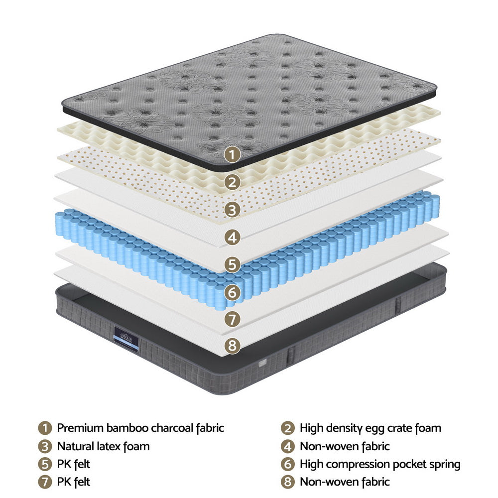 26cm Giselle Mattress Double Latex Foam Mattresses MATTRESS-E-DOVE-26-D