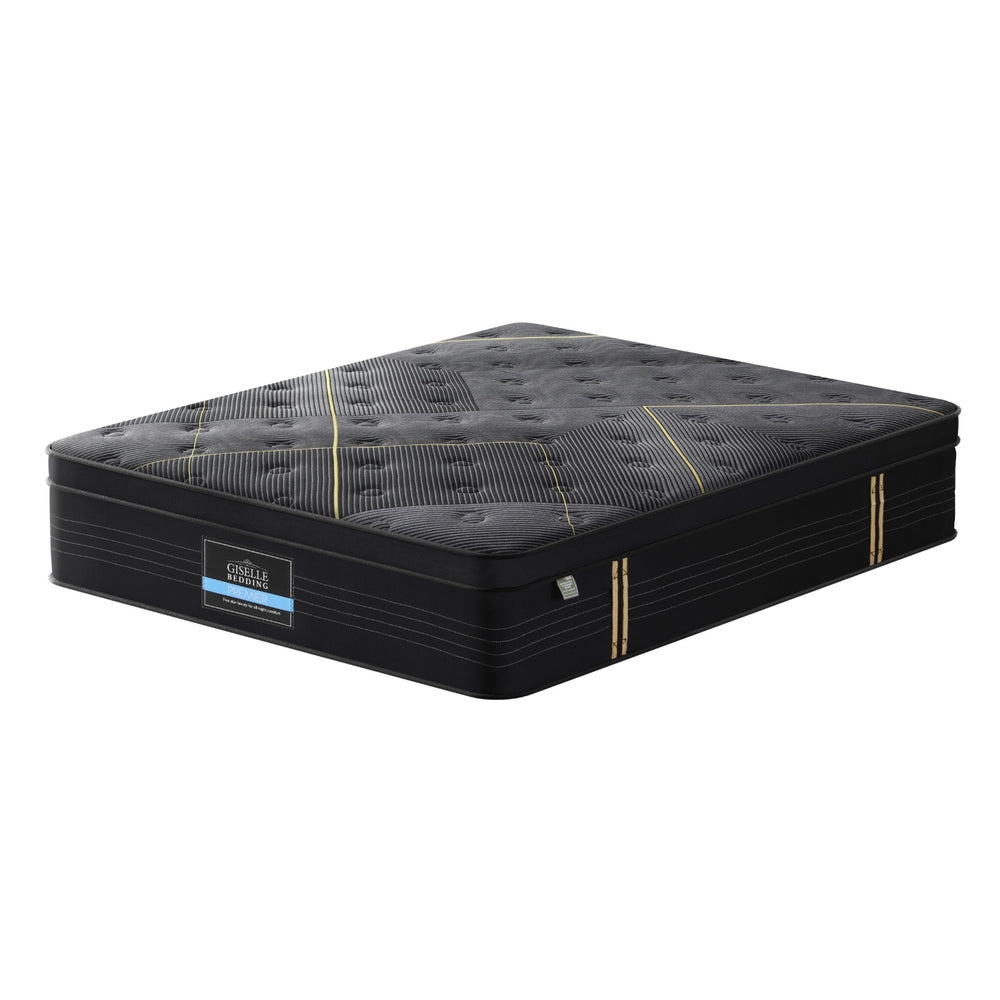 35cm Giselle Mattress Double Bed Bamboo Pocket Firm Foam MATTRESS-E-MIDNIGHT-35-D