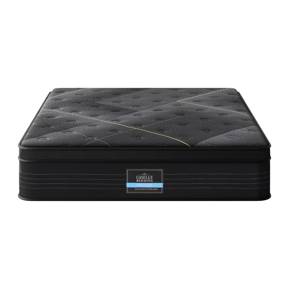 35cm Giselle Mattress King Bed Bamboo Pocket Firm Foam MATTRESS-E-MIDNIGHT-35-K