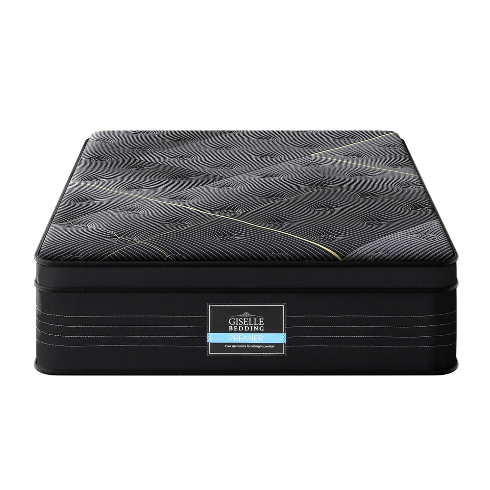 35cm Giselle Mattress Single Bed Bamboo Pocket Firm Foam MATTRESS-E-MIDNIGHT-35-S