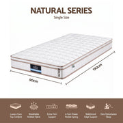 Giselle 20cm Firm Single Mattress Pocket Spring for Bedroom or Guest Room