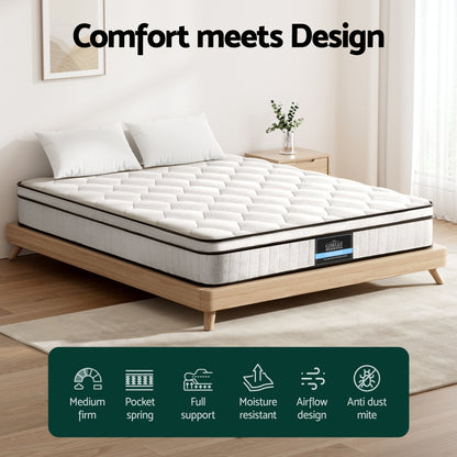 22cm Giselle Mattress King Size MATTRESS-E-PLUSH-22-K