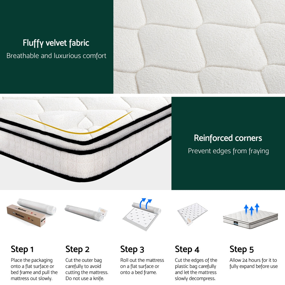 22cm Giselle Mattress King Size MATTRESS-E-PLUSH-22-K