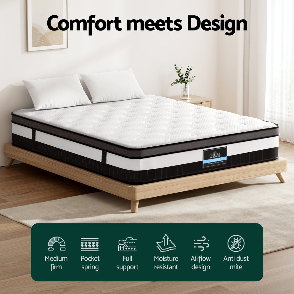 30cm Giselle Mattress Double Size MATTRESS-E-PT-30-D