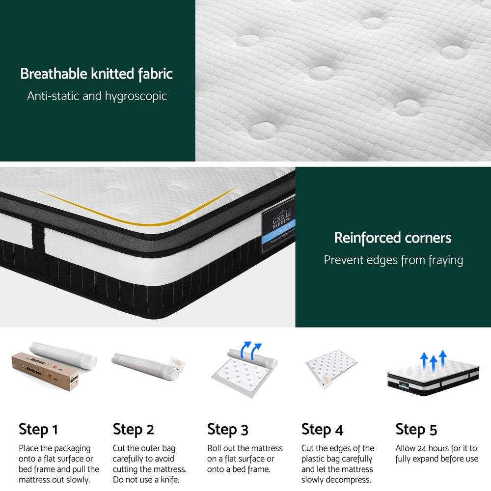 30cm Giselle Mattress KS Size MATTRESS-E-PT-30-KS