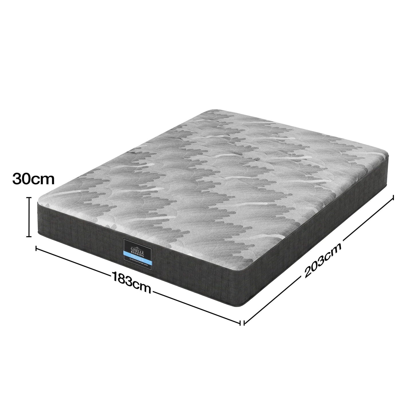 Giselle 30cm King Mattress with Edge Support and 5-Zone Comfort