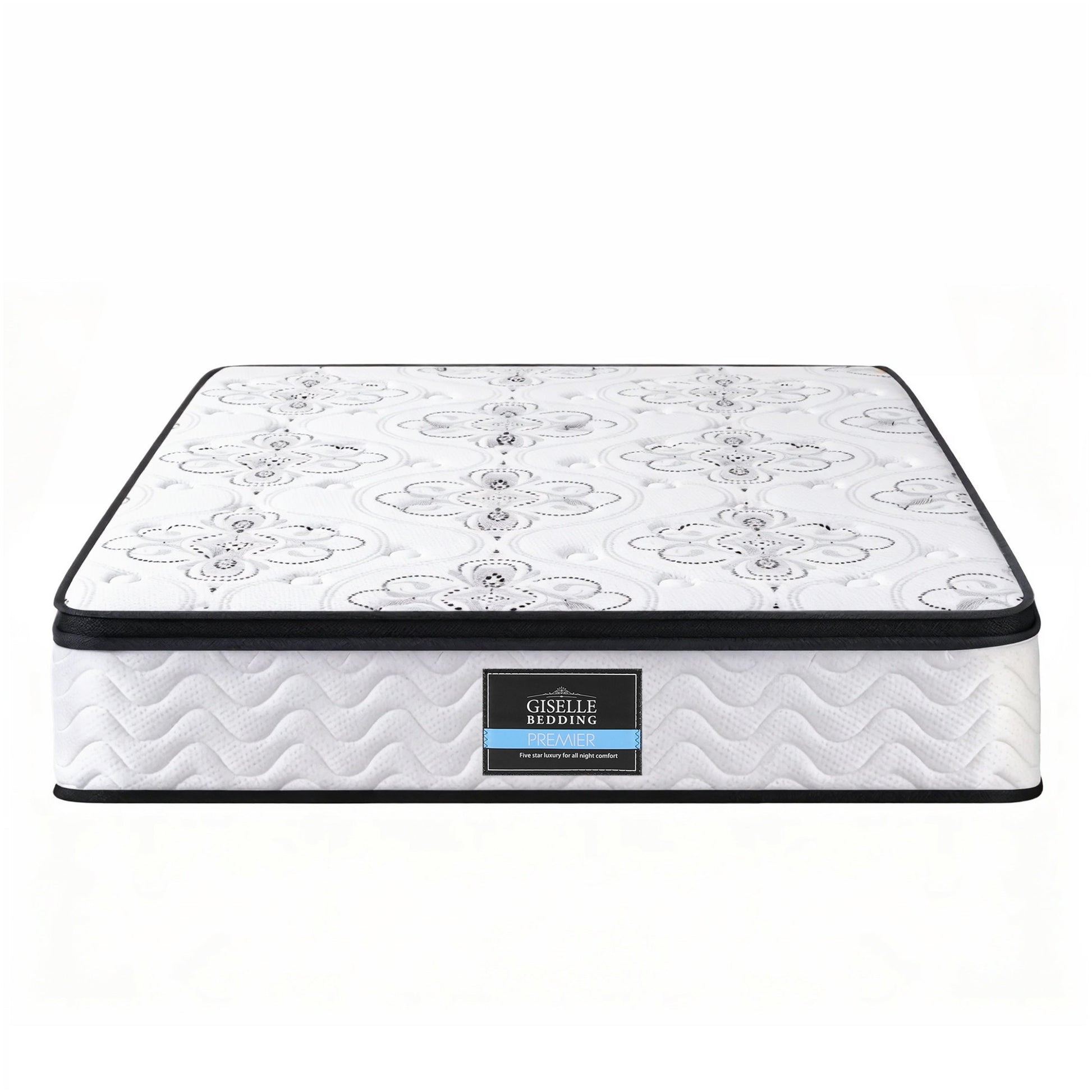 Giselle Bedding Double Mattress 30cm Pocket Spring Euro Top Medium Firm Foam MATTRESS-E-VERVE-30-D