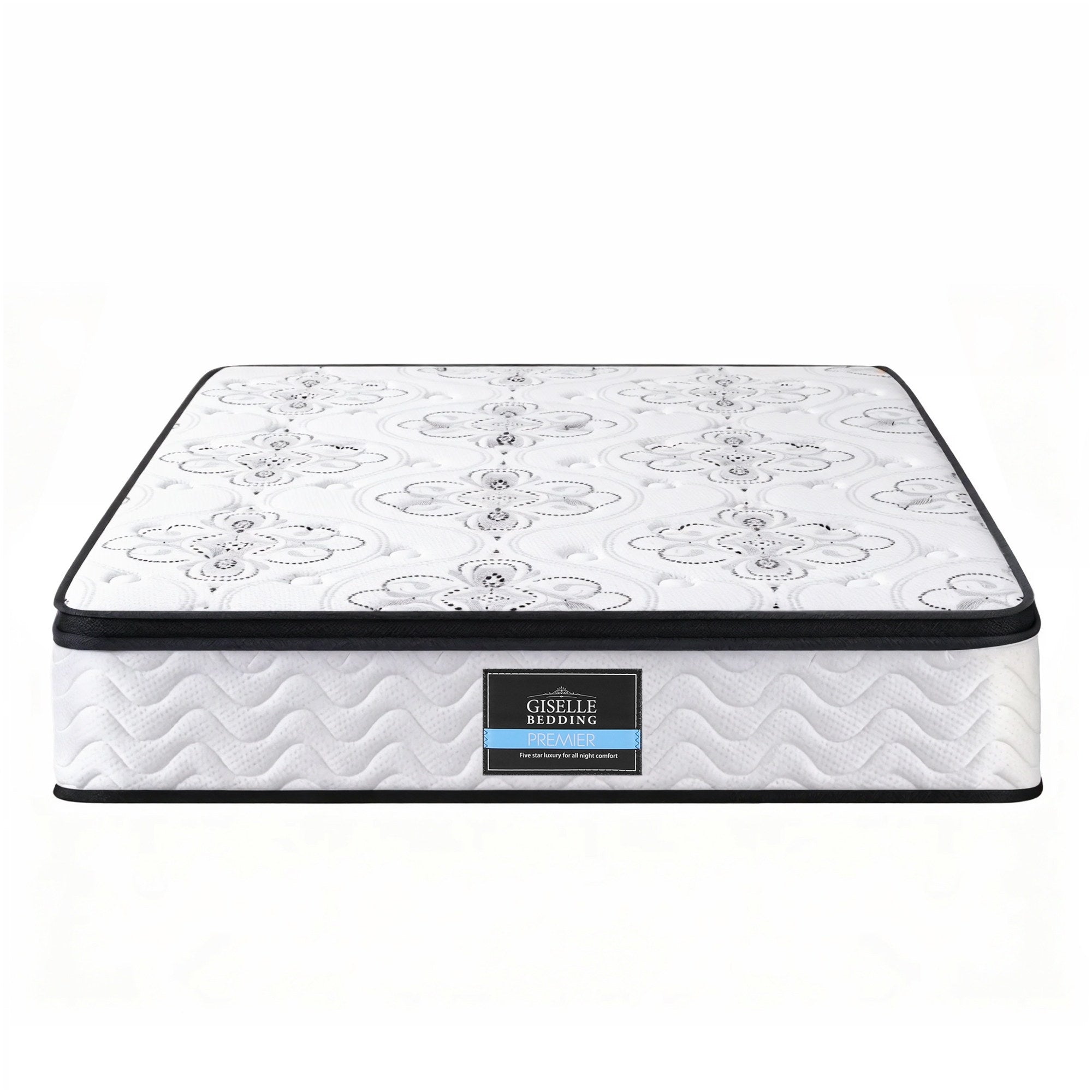 Giselle Bedding Double Mattress 30cm Pocket Spring Euro Top Medium Firm Foam