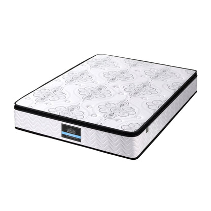 Giselle Bedding King Mattress 30cm Pocket Spring Euro Top Medium Firm Foam MATTRESS-E-VERVE-30-K
