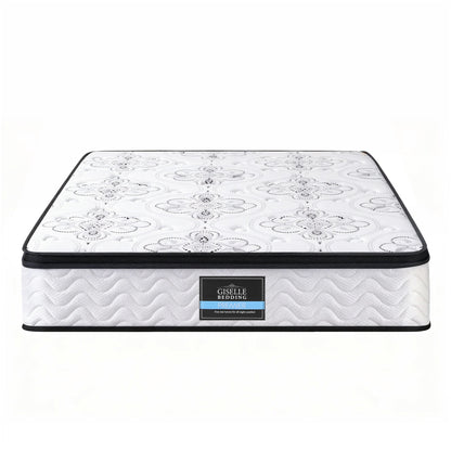 Giselle Bedding King Mattress 30cm Pocket Spring Euro Top Medium Firm Foam MATTRESS-E-VERVE-30-K